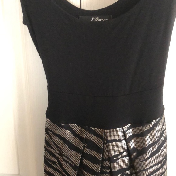 Jane Norman Black & Silver Animal Print Dress - Picture 6 of 7